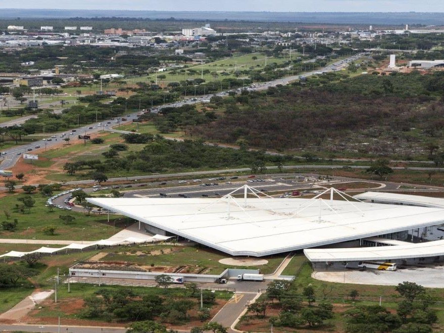 Terminal Rodoviário de Brasília visto do alto